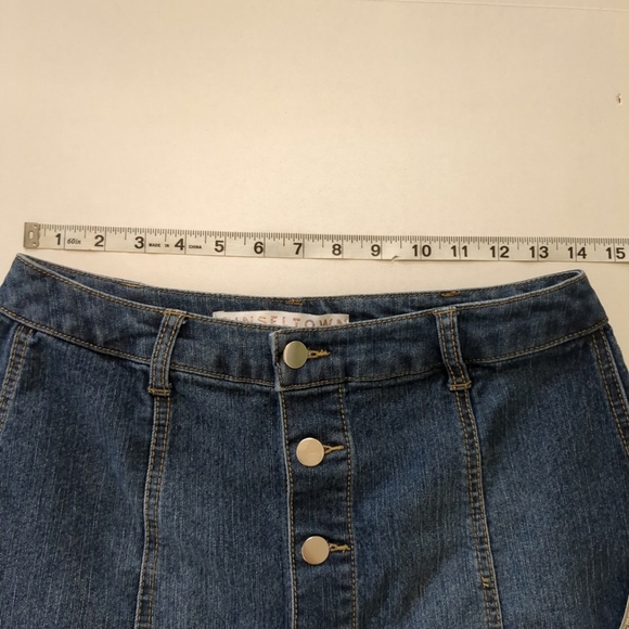Tinseltown Blue Denim Mini Skirt - Picture 7 of 7